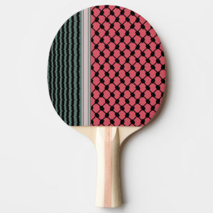 Palestinian watermelon Hatta Keffiyeh Kufiya Folk Ping Pong Paddle