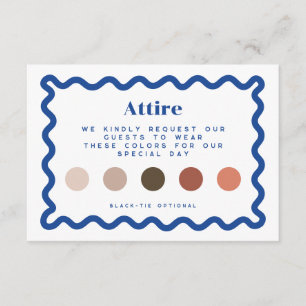 Palette couleur Mariage de la carte mariage invité