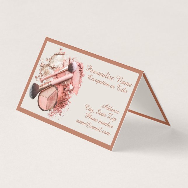 Palette de Maquillage Cosmétique Rose Foncé Person (Front)