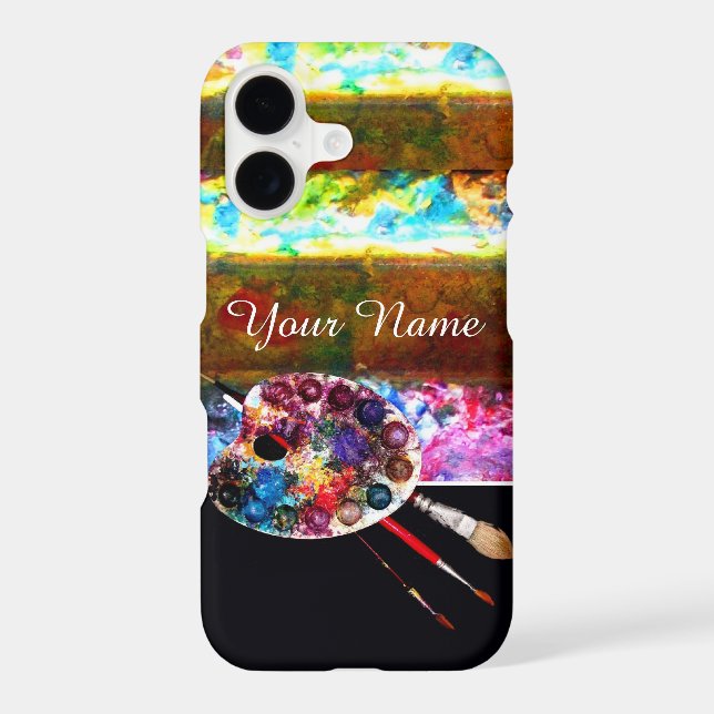 PALETTE ET BROUILLES DE COULEUR ARTISTE, Noir (Verso)