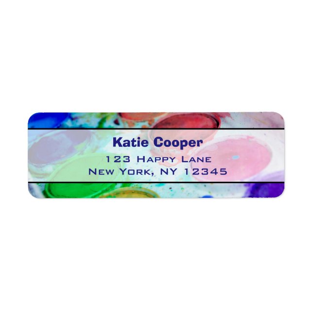 Palette Peinture à aquarelle multicolore Artistes (Devant)