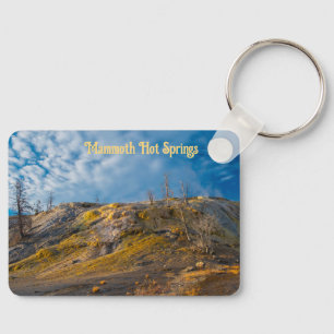 Palette Springs Sunrise Mammoth Hot Springs Keychain