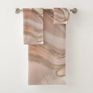 Palette Taupe marbre liquide et or abstrait