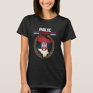 Palic Serbia Travel Serbian Flag Map Srbija T-Shirt