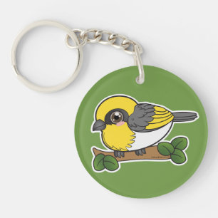 Palila Hawaii Forest Bird Keychain