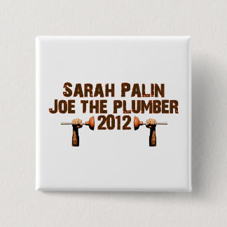 Palin Joe the Plumber 2012 2 Inch Square Button