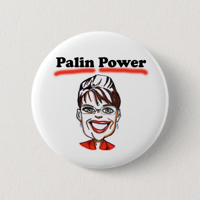 Palin Power 2 Inch Round Button (Front)