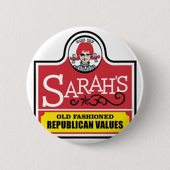 Palin Republican Values Button (Front)