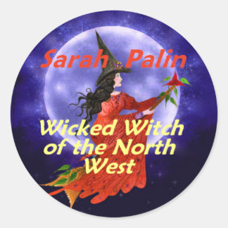 Palin Witch NW Sticker