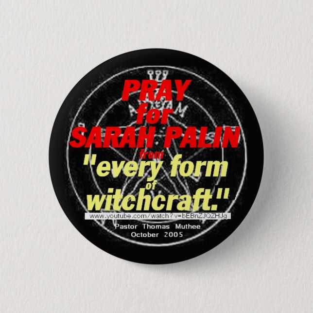 Palin WITCHCRAFT Button (Front)