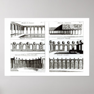 Palisade designs, from 'Theory and Practice of Gar Poster