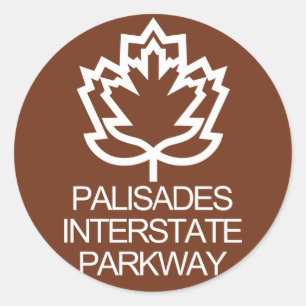 Palisades Interstate Parkway Sign, USA Classic Round Sticker