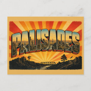 Palisades SD Quartzite Cliffs Creek Art Postcard