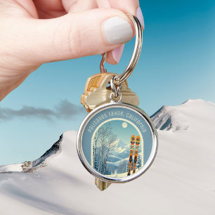 Palisades Tahoe California ski holiday souvenir Keychain