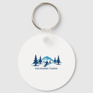Palisades Tahoe California Ski Resort Skiing Skier Keychain