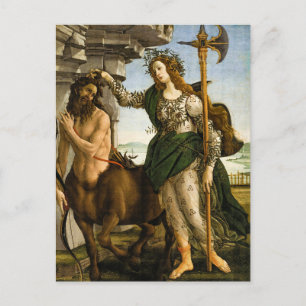 Pallas and the Centaur by Sandro Botticelli Postcard