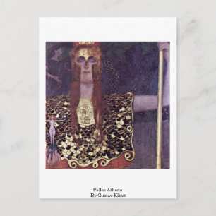 Pallas Athena By Gustav Klimt Postcard