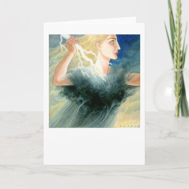 Pallas Athena Greeting Card (Front)