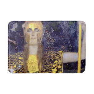 Pallas Athena, Gustav Klimt Bath Mat