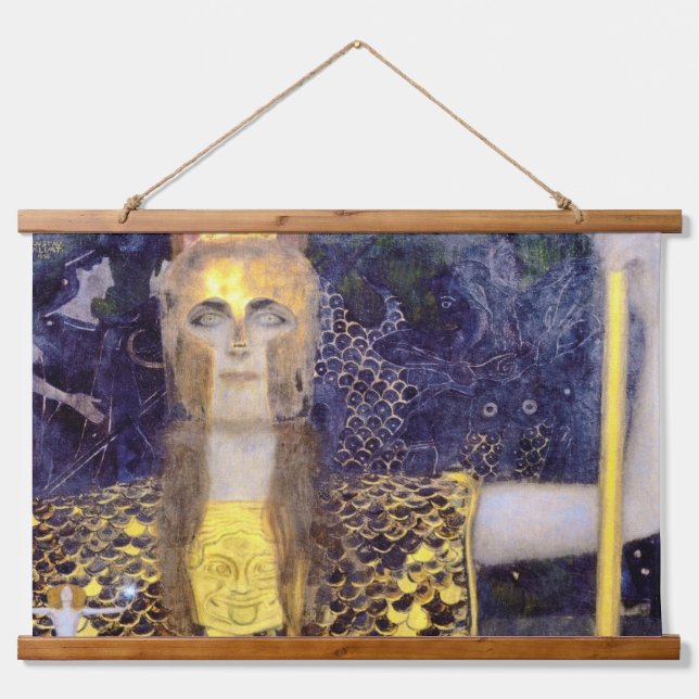 Pallas Athena, Gustav Klimt Hanging Tapestry (Front)
