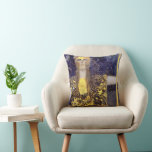 Pallas Athena, Gustav Klimt Throw Pillow<br><div class="desc">Gustav Klimt (July 14, 1862 – February 6, 1918) was an Austrian symbolist painter and one of the most prominent members of the Vienna Secession movement. Klimt is noted for his paintings, murals, sketches, and other objets d'art. In addition to his figurative works, which include allegories and portraits, he painted...</div>