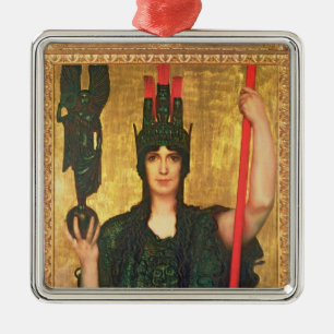 Pallas Athena Metal Ornament