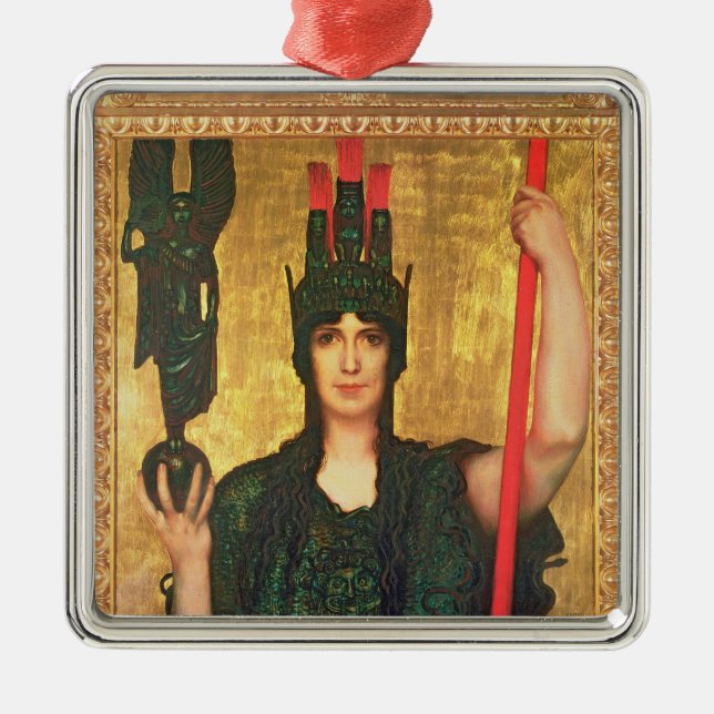Pallas Athena Metal Ornament (Front)