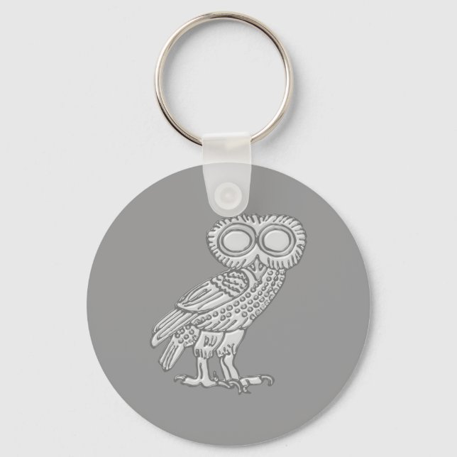 Pallas Athene Athena Eule owl Keychain (Front)