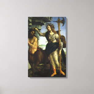Pallas (Minerva) and Centaur by Sandro Botticelli Canvas Print