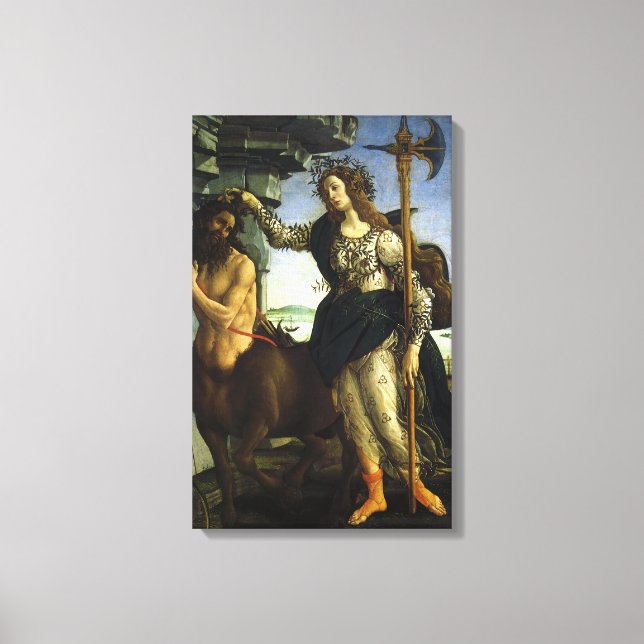 Pallas (Minerva) and Centaur by Sandro Botticelli Canvas Print (Front)