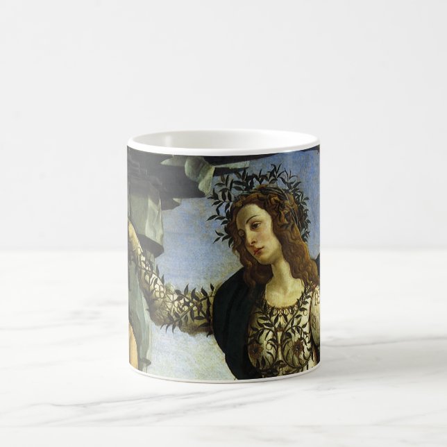 Pallas (Minerva) and Centaur by Sandro Botticelli Coffee Mug (Center)