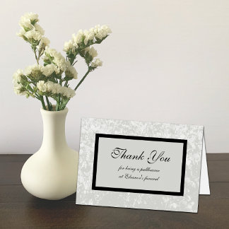Pallbearer Thank You Card in Classic Grey