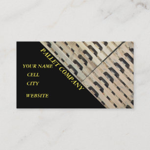 Pallet product storage transport business card