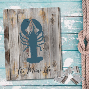 Pallet rustique Puzzle de homard personnalisé