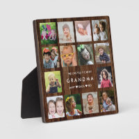 Pallet Wood We Love You Grandma 14 Photo Collage