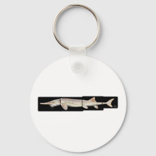 Pallid Sturgeon - Scaphirhynchus albus Keychain