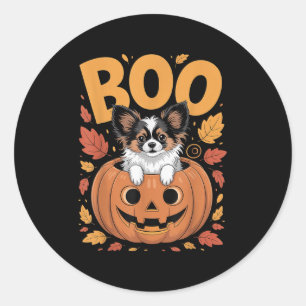 Pallon Costume On Pumpkin Halloween Pallon  Classic Round Sticker