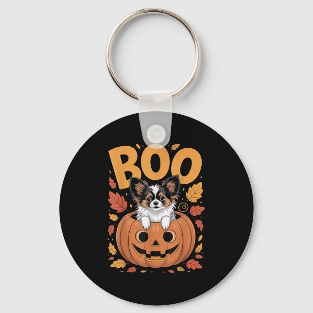 Pallon Costume On Pumpkin Halloween Pallon  Keychain (Front)