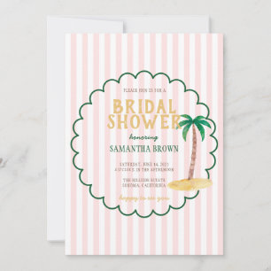 Palm Beach Bridal Shower Invitation