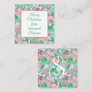 Palm Beach Christmas Reindeer Gift Enclosure Card