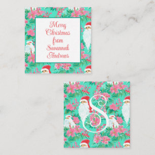 Palm Beach Christmas Santa Gift Enclosure Card