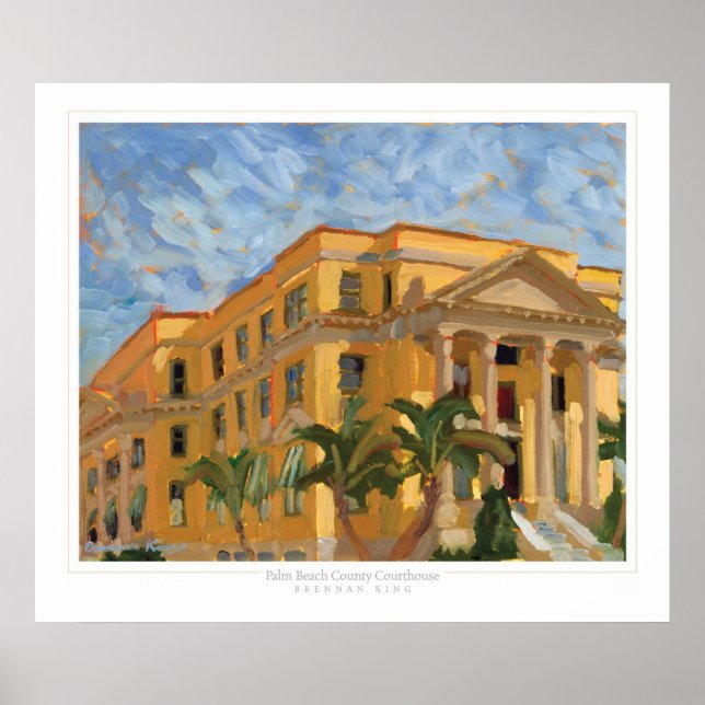 Palm Beach Courthouse print (Front)