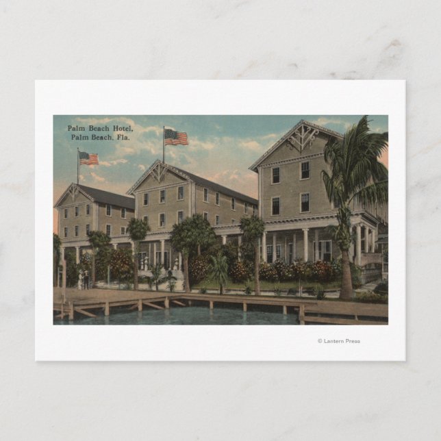 Palm Beach, FL - Exterior View of Palm Beach Postcard (Front)