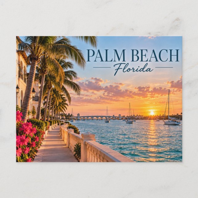 Palm Beach Florida Postcard (Front)