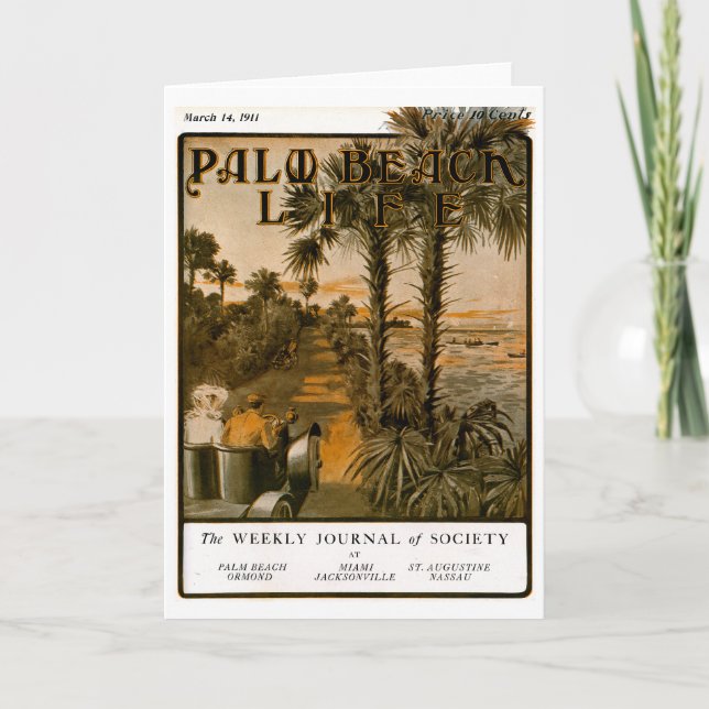 Palm Beach Life #17 note card (Front)