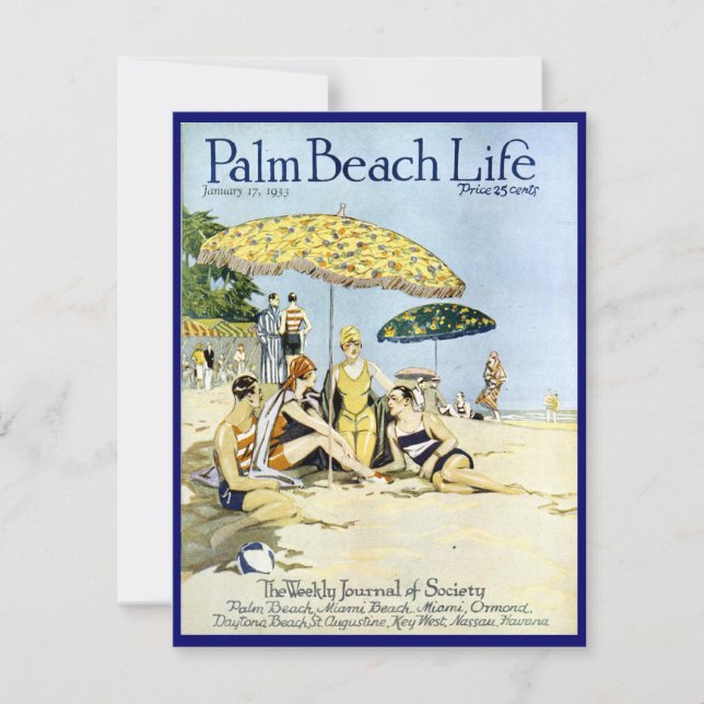 Palm Beach Life #3 invitation (Front)
