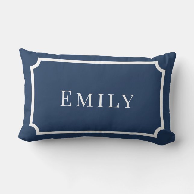 Palm Beach Preppy Personalized Name Throw Pillow  (Back)