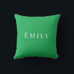 Palm Beach Preppy Personalized Name Throw Pillow<br><div class="desc">Colorful Custom Name Dorm Pillow | Preppy College Dorm Decor Brighten your space with this Palm Beach preppy personalized name throw pillow, featuring a bold custom name in vibrant resort-inspired colors. Designed with a clean script style and cheerful coastal palette, this pillow adds personality and color to college dorm rooms,...</div>