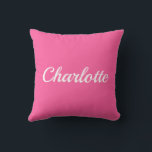 Palm Beach Preppy Personalized Name Throw Pillow<br><div class="desc">Colorful Custom Name Dorm Pillow | Preppy College Dorm Decor Brighten your space with this Palm Beach preppy personalized name throw pillow, featuring a bold custom name in vibrant resort-inspired colors. Designed with a clean script style and cheerful coastal palette, this pillow adds personality and color to college dorm rooms,...</div>
