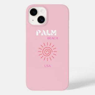 Palm Beach, Preppy, Preppy Room, Pink Case-Mate iPhone 14 Case
